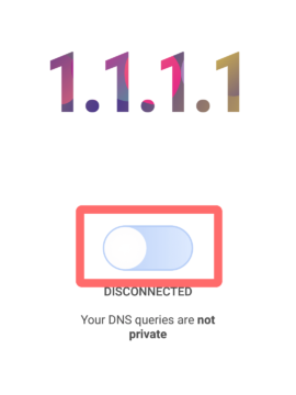 DNS 1.1.1.1 activate
